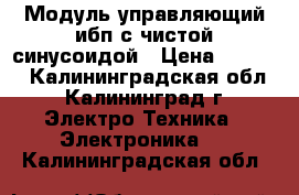 Модуль управляющий ибп с чистой синусоидой › Цена ­ 1 600 - Калининградская обл., Калининград г. Электро-Техника » Электроника   . Калининградская обл.